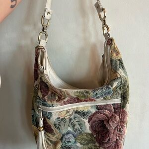 Floral Tapestry Shoulder Bag